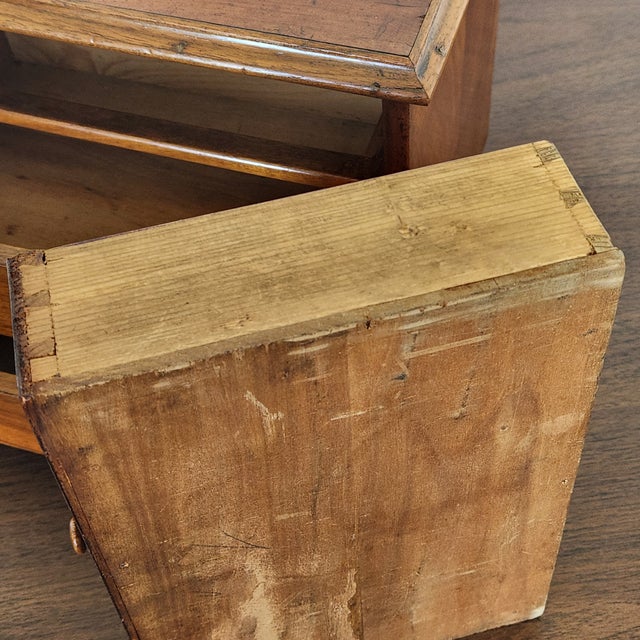 Vintage or Antique Miniature Chest in Walnut For Sale - Image 9 of 18