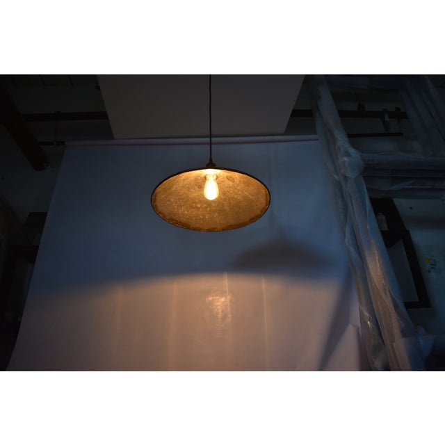 Metal Oblik Studio Hammered Light For Sale - Image 7 of 10