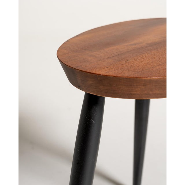 Vintage Scandinavian Stool with Teak Palette Top, 1950s For Sale - Image 6 of 9