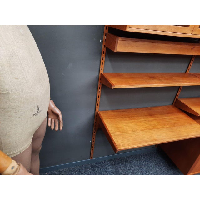 Danish Teak Wall Shelving System with Lighting by Kai Kristiansen for FM Møbler, 1960s For Sale - Image 16 of 18
