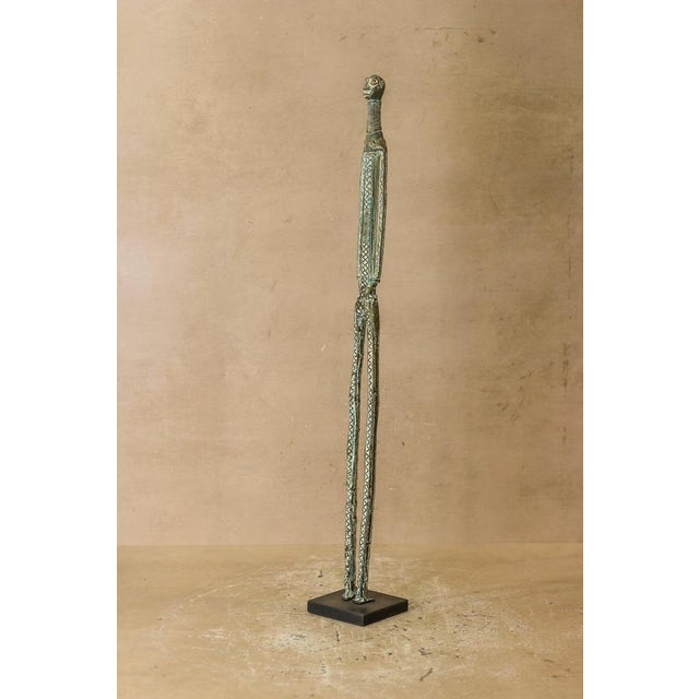 Vintage Benin Bronze Sculpture For Sale - Image 10 of 10