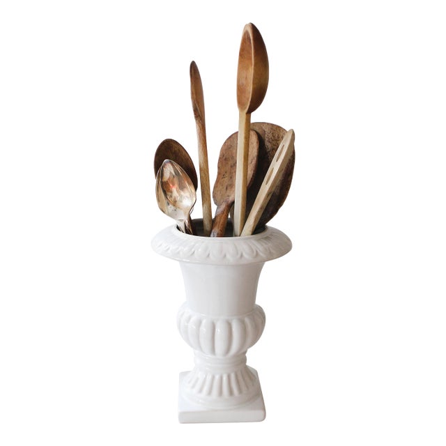 French Style Utensil Urn Pottery For Sale