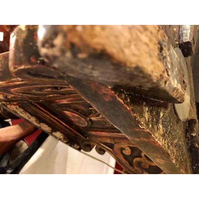 Painted Italian Continental Candle Prick Standing Lamp, 18th-19th Century For Sale - Image 10 of 13