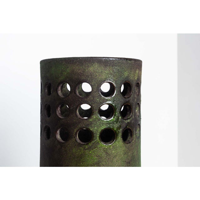 Large Bitossi ‘Etruscan’ Decor Floor Vase / Umbrella Stand by Aldo Londi 1950 For Sale - Image 4 of 8