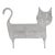 Mid-Century Vintage Hand Blown Art Glass Cat With 2 Kittens Inside Figurine For Sale