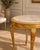 Wood 1970 Artisan Louis XVI Gold Beech Marble Side Table - 1 Pc For Sale - Image 7 of 8