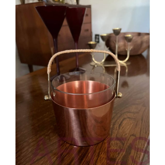 Copper 1950s Swedish Ice Bucket by Gunnar Ander For Sale - Image 8 of 9