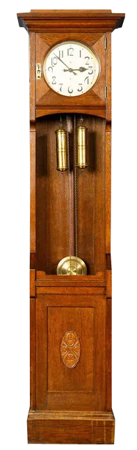 Antique Art Nouveau Standing Clock from Gustav Becker