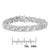 Early 21st Century .925 Sterling Silver 2.0 cttw Diamond Double Wrap S Curve Link Bracelet (I-J Color, I3 Clarity) -7.25" For Sale - Image 5 of 5