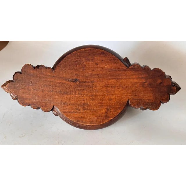 Art Deco Hand-Carved Wooden Fruit Basket, France, 1930s For Sale - Image 10 of 12