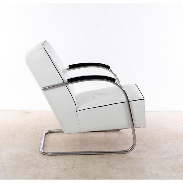 1930s Vintage Bauhaus Lounge Chairs from Mücke Melder, 1930s, Set of 2 For Sale - Image 5 of 7