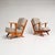 Beautiful wooden armchair with spindles at the back. The lounge chair has a low and comfortable seat. The still original...