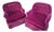 Pair of W. & J. Sloane Vintage MCM Fuschia Pink Velvet Swivel-Rocker Chairs For Sale