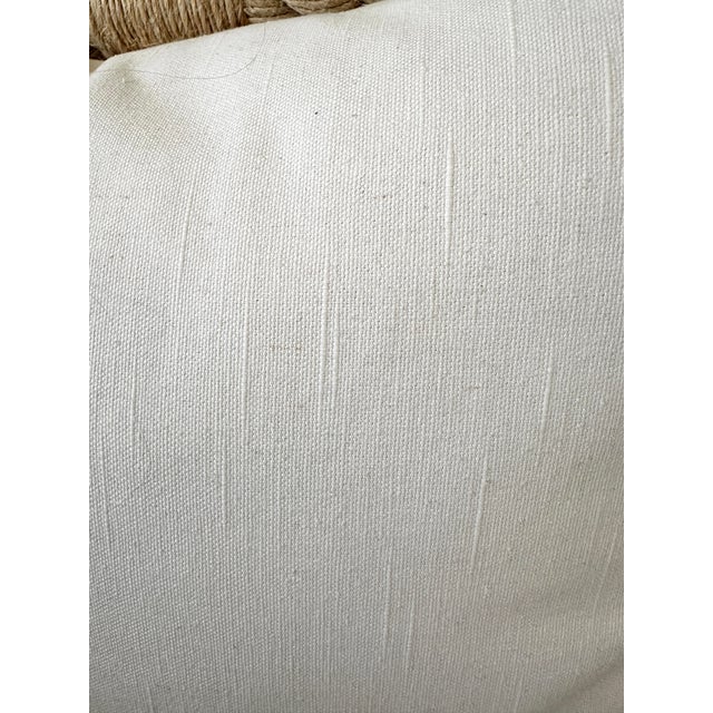 Pair of Large Coastal Rope Down Filled Pillows For Sale In Palm Springs - Image 6 of 9