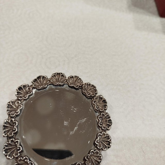 Silver Hand Mirror, 1930s For Sale - Image 6 of 12