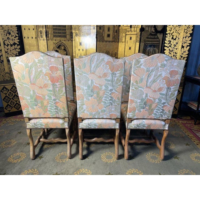 Louis XII Chair in Sheep Bone, Set of 6 For Sale - Image 5 of 12