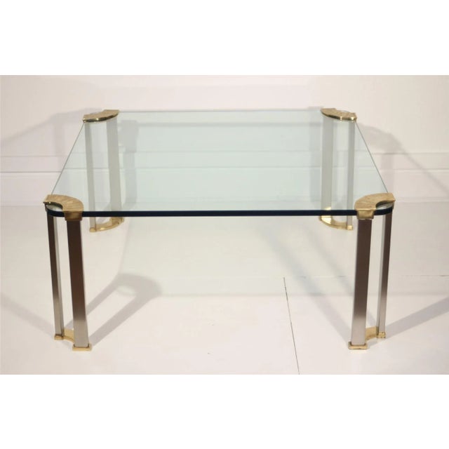 Bronze and Glass Coffee Table, 1970s For Sale - Image 17 of 17