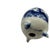 Vintage Porcelain Egg Pepper Shaker in Delft-Style Blue and White With Windmill Scene For Sale - Image 9 of 12