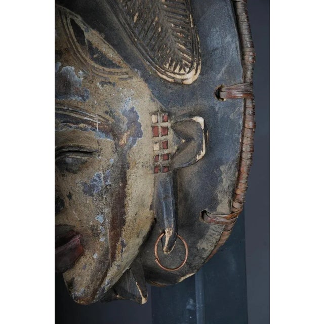 Antique Carved Wooden Face Mask For Sale - Image 10 of 13
