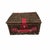 French Country Vintage Picnic Basket Storage Box With Tab Lock For Sale - Image 3 of 8