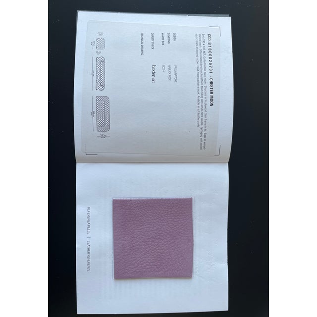 Animal Skin Chesterfield Style Baxter Sofa in Nubuck Leather For Sale - Image 7 of 7