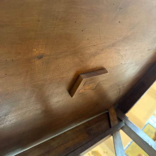 Wood Early 19th Century French Walnut Vigneron Wine Tasting Tilt-Top Table For Sale - Image 7 of 15