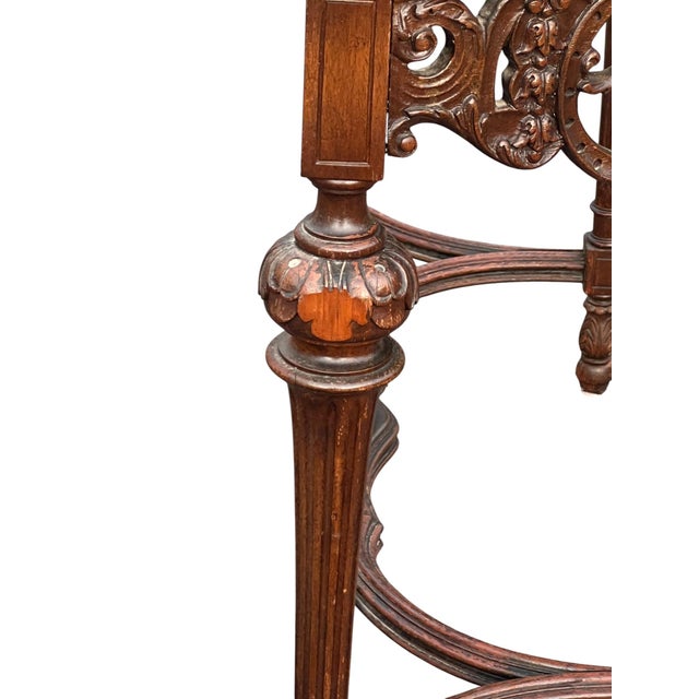 Early 20th Century Jacobean Style Marble Top Console Table For Sale - Image 14 of 16