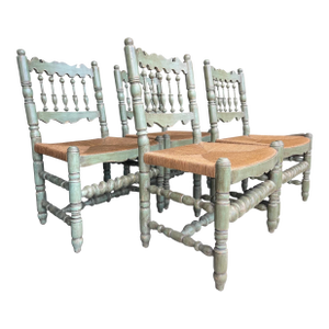 Charles Pollock for William Switzer English Spindle Back Dining Chairs | Set of 4