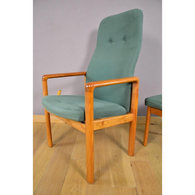 Danish Relax Armchair and Ottoman in Teak by Schou Andersen, 1960 For Sale - Image 9 of 13