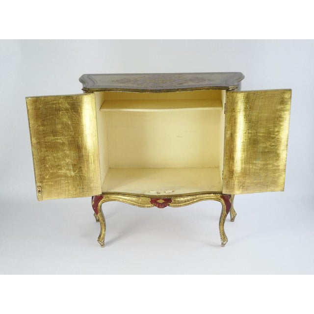 Wood Italian Florentine Gilt Commode For Sale - Image 7 of 9