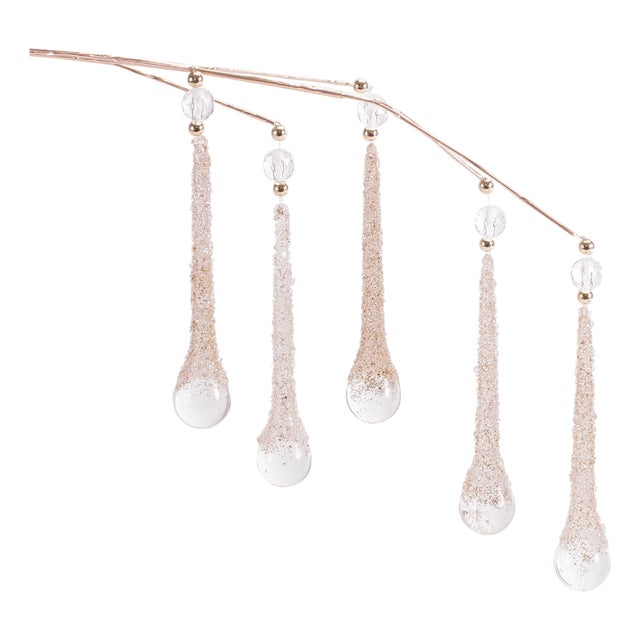 Beaded Icicle Drop Spray (Set of 2) For Sale