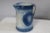 Late 19th Century Blue & White Antique 19th Century Stoneware Jug With Embossed Cows For Sale - Image 5 of 12