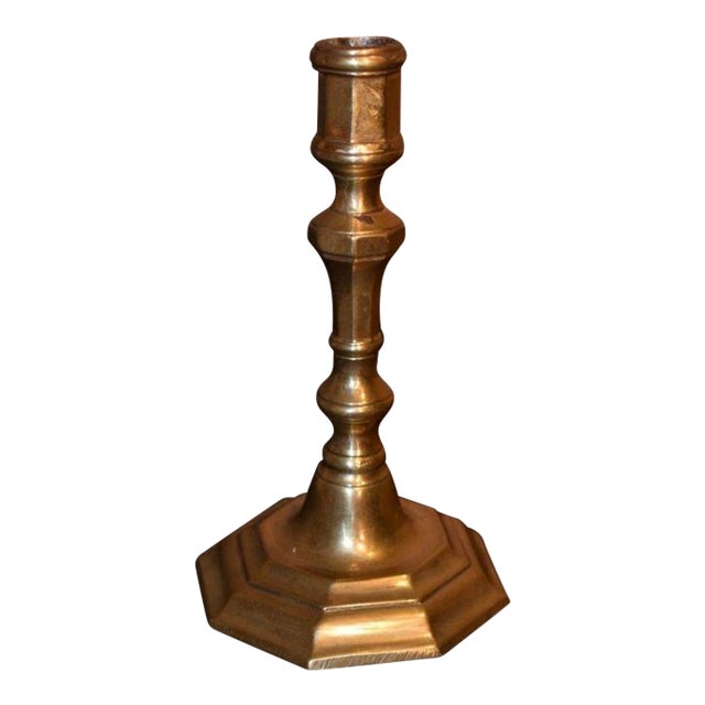 Smaller French Bronze Candlestick For Sale