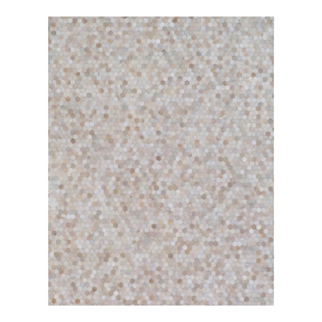 Exquisite Rugs Willoughby Patchwork Leather Light Beige - 8'x11' For Sale