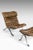 Set of Easy Chair and Ottoman in Leather and Steel from Arne Norell, 1970s For Sale - Image 9 of 10