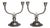 Just Andersen Double Arm Crested Pewter Candlesticks - a Pair For Sale