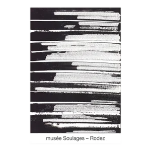 Pierre Soulages 'Ink on Paper, 1995' Abstract Offset Lithograph