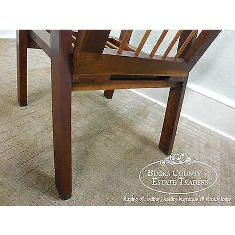 Hand Crafted Bucks County Studio Walnut Arm Chair For Sale - Image 12 of 13