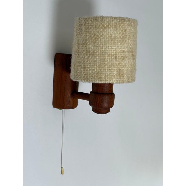 Mid-Century Modern Teak Wall Lamp from Temde Leuchten, 1960s For Sale - Image 4 of 18