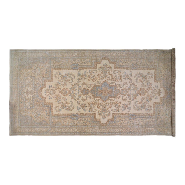 Vintage Turkish Anatolian Professional Hand Knotted Rug, 9'7x21'9 For Sale