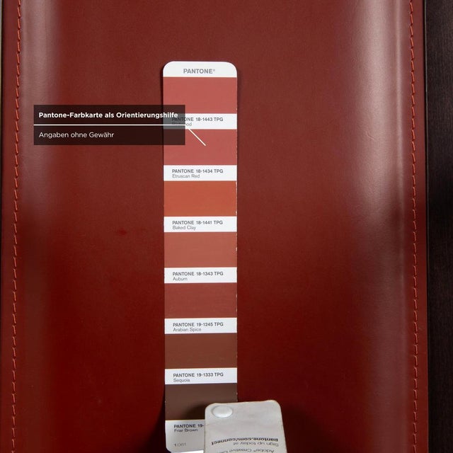 Red Dining Chairs in Leather and Wood from Roche Bobois, Set of 6 For Sale - Image 8 of 18