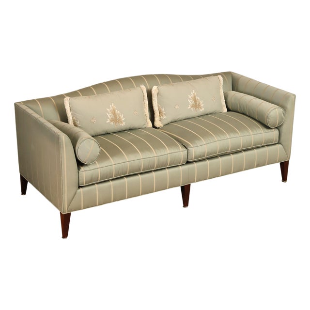 Baker Furniture Barbara Barry Collection Mid Century Style Sofa For Sale