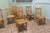 Wood Victorian Beech and Elm School Chairs, Set of 8 For Sale - Image 7 of 11