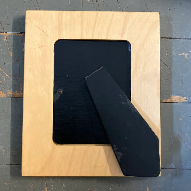 Abstract Contemporary Original Small Wayne Cunningham Abstract Collage Tabletop Wood Frame For Sale - Image 3 of 3