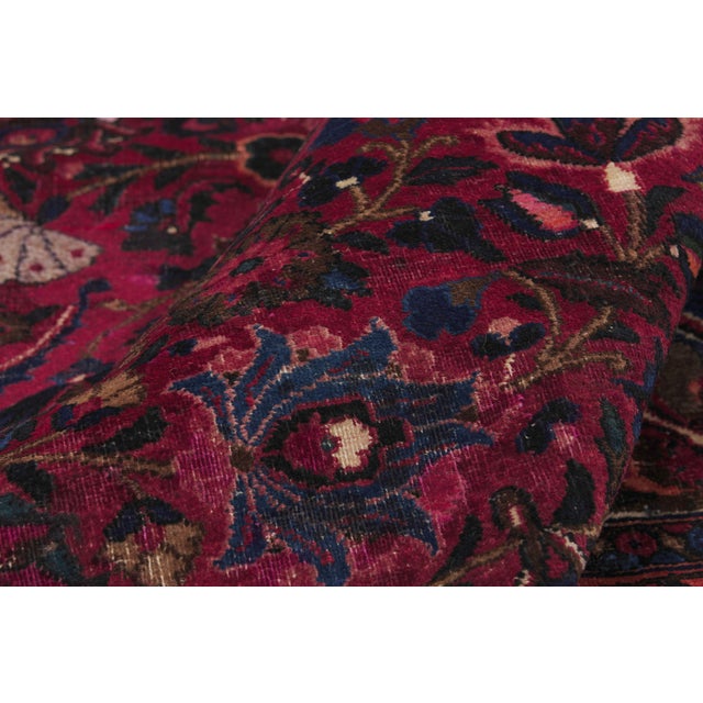 Antique Persian Mashhad Rug, 10'02 X 13'10 For Sale In Dallas - Image 6 of 10