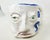 2010s Handcrafted Decorative Mug - Faces on 2 Sides - Blue Eyes and Green Eyes - Ooak For Sale - Image 10 of 18