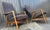 Pair of Dux Folke Ohlsson Danish Lounge Chairs With New Upholstery. Chairs have Tags unfortunately they are on the seat...
