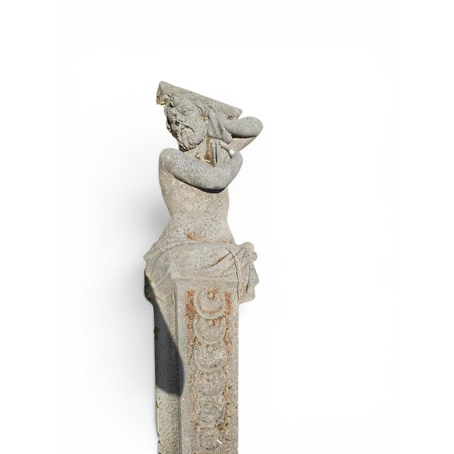 Hand-Carved Stone Sculptures, Early 20th Century, Set of 2 For Sale - Image 4 of 13