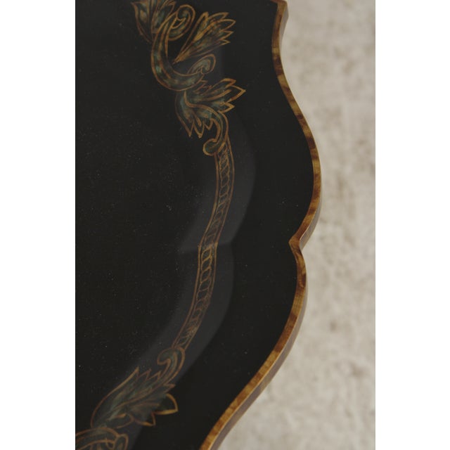 Maitland Smith French Victorian Pedestal Side Table For Sale - Image 13 of 16