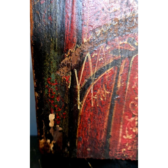 Late 18th Century Late 18th Century Russian Icon Hand Painted on Wood For Sale - Image 5 of 5